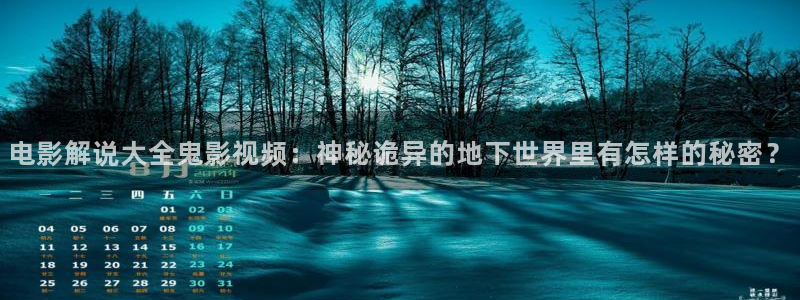 午夜欧美片：电影解说大全鬼影视频：神秘诡异的地下世界里有怎样的秘密？